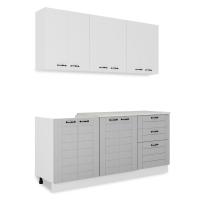 Кухня СОНЕТ Дуб сетлый/Дуб дымчатый 1,8м (без мойки)