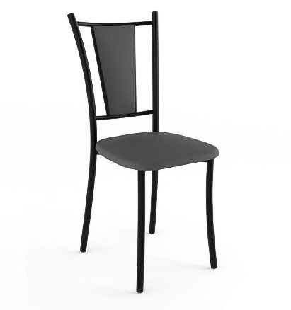 Стул Марсель Стандарт (черный, к/з Серый 800)
