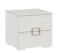 Стелла Тумба прикроватная Белый холст/Белый жемчуг