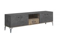 Тумба под ТВ Статус дуб самдал/цемент темный