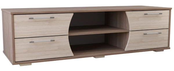 Тумба ТВ-10 , Ясень шимо светлый/корпус Ясень шимо темный