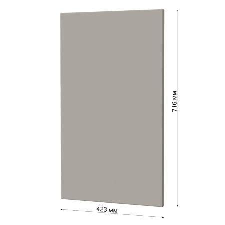 Фасад СЕРЫЙ МАТОВЫЙ 423 на угловой верх