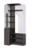 Прихожая угловая "Эрика"(правый) Анкор темный/Анкор белый (1000*600*2220)