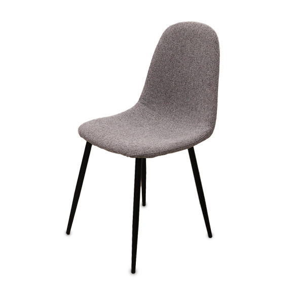 Стул JZC-114 металл черный, ткань  LUMOS 08 Серый/Bazhou