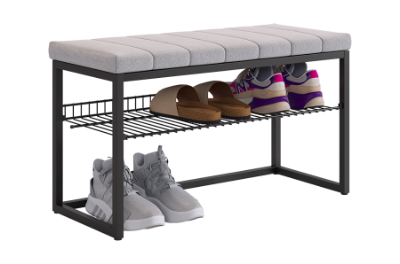 Обувница Классная-2 (черный муар/оникс(велюр))