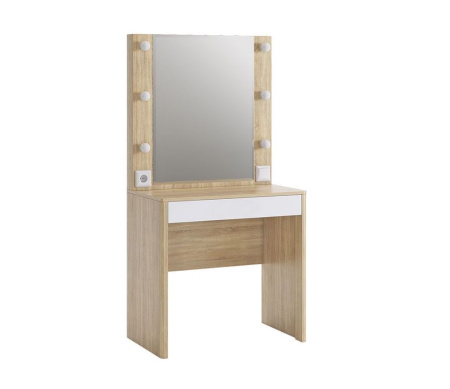 Зара Трюмо дуб сонома/белый 