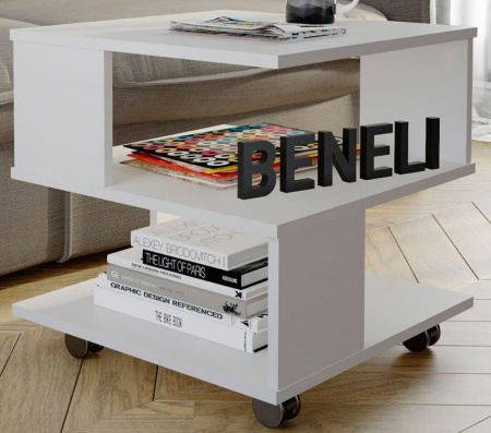 Стол журнальный "Алекс" Белый