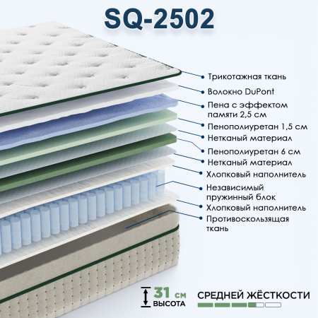 Матрас 160х200 SQ2502