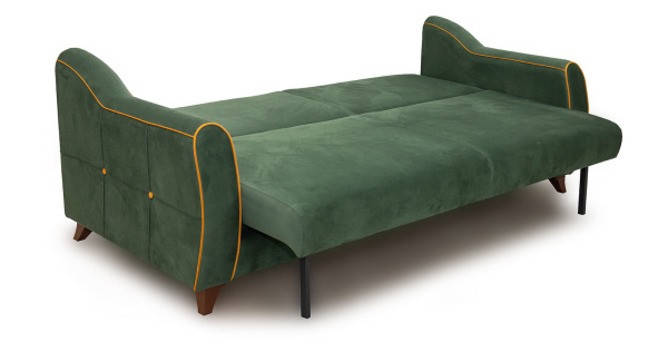 Диван "Френсис" Арт. ТД 260/6 Salsa 054 (зеленый) Амиго еллоу (золотистый желтый)