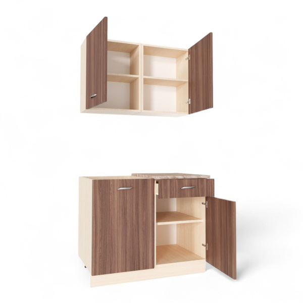 Кухонный гарнитур Даша 1,0м столещник мрамор аргентина