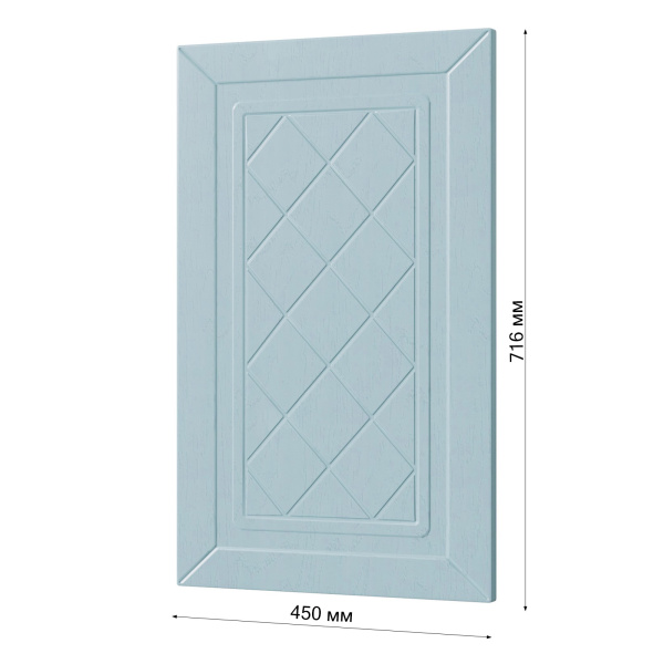 Фасад РОМБ голубой 450 для посудомоечной машины