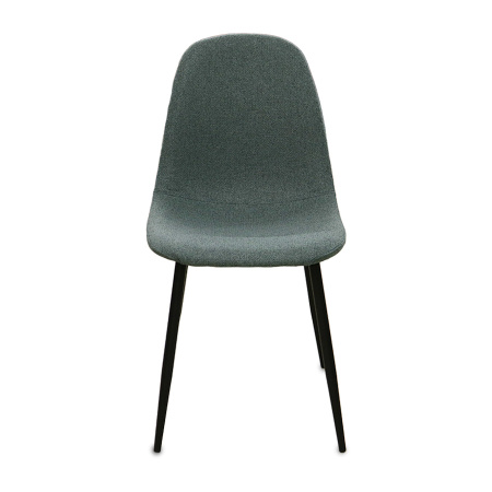 Стул JZC-114 металл черный, ткань LUMOS 78 Бирюзовый