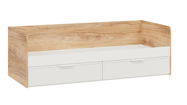 Стелла Кровать с ящ (800) Белый холст/Белый жемчуг/Яблоня Беллуно