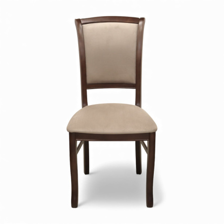 Стул Кабриоль-М орех артемида, ткань Велла 06(Мокачино)