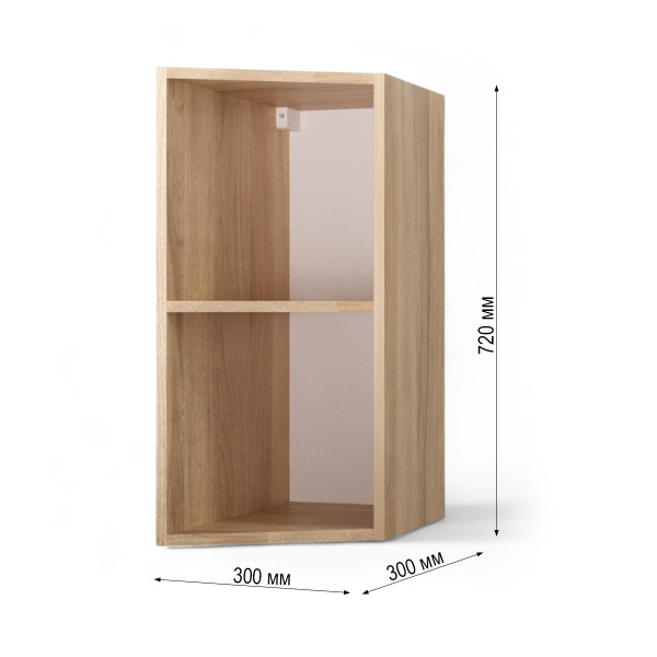 НОВА Корпус шкафа настенного торцевого / Дуб сонома