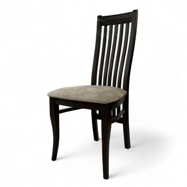 Стул Барон 2-М темный орех, ткань Катания 03 (светло-коричневый)