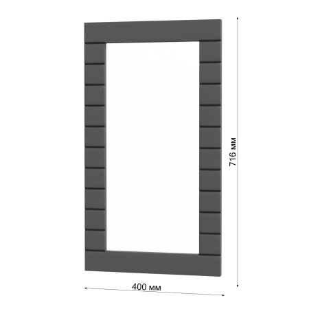Фасад Софт Тач ГРАФИТ 400 СТЕКЛО   /  Бомон