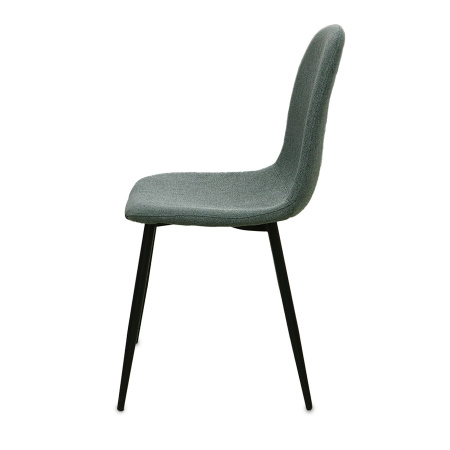 Стул JZC-114 металл черный, ткань LUMOS 78 Бирюзовый