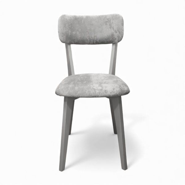 Стул Дельта дымчатая эмаль, ткань Катания 18 св.грифельный