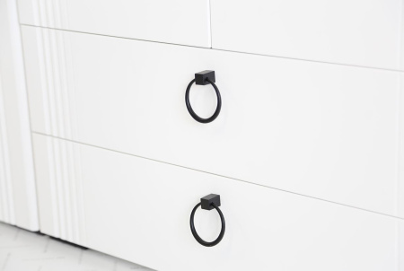 Ева Шкаф 2 дв + 2ящ/103.01/Белое дерево/Белый матовый