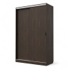 Шкаф-купе Клэр 1400х597х2200 с ящ/венге-хром