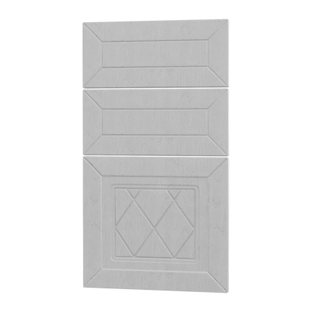 Фасад РОМБ серый 3 ящика 400