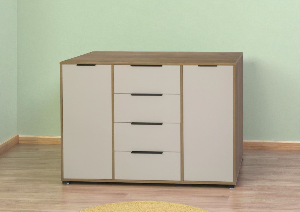 Комод Дениз-1 1400  дуб крафт табачный/кашемир