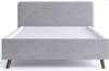 Кровать Ванесса (13) 140*200 Светло-серый 