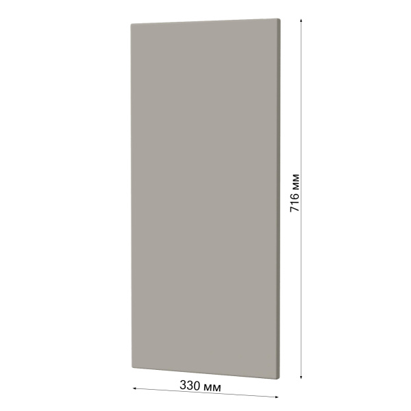 Фасад СЕРЫЙ МАТОВЫЙ 342 торцевой