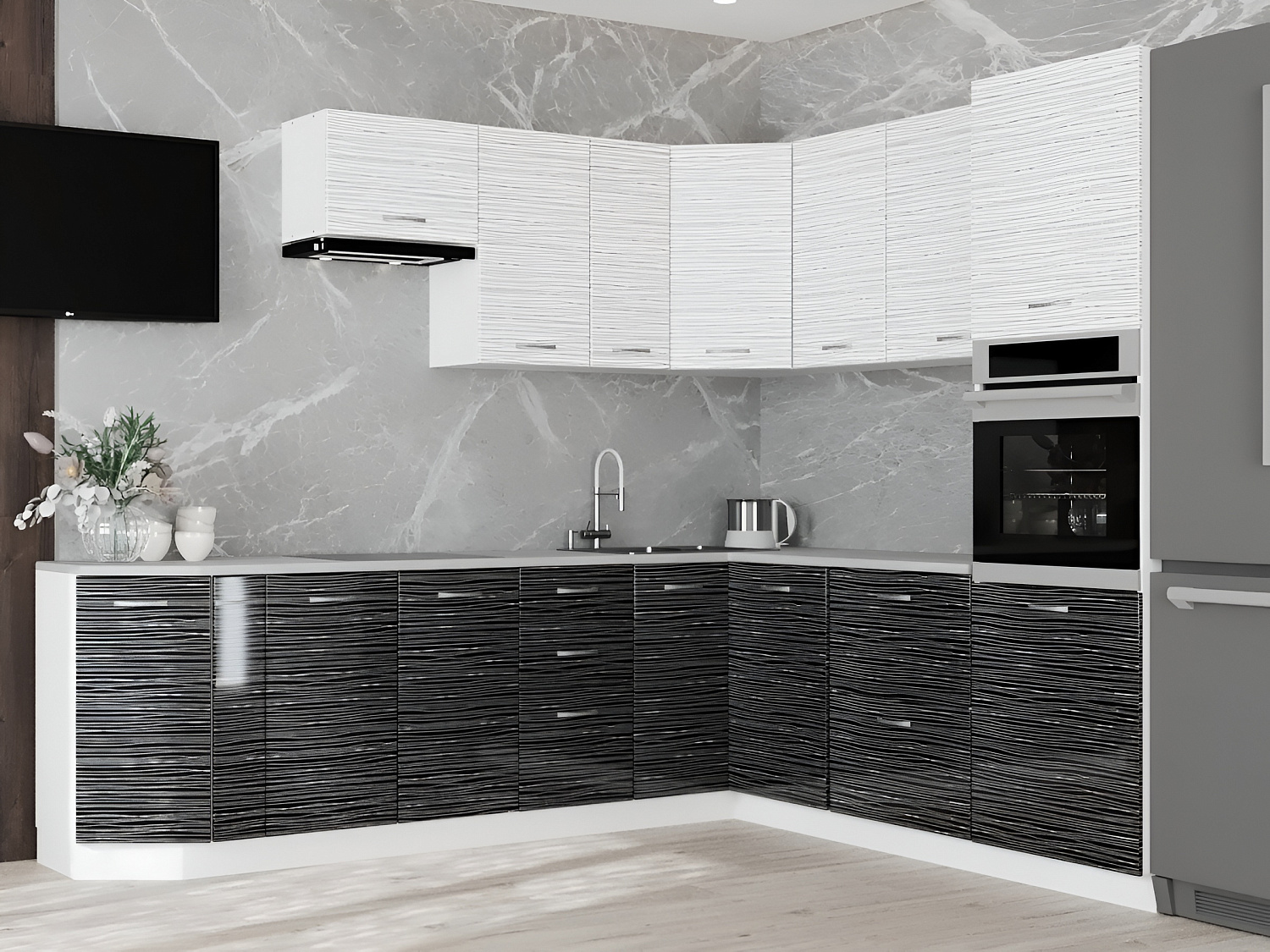 НОВА  Корпус шкафа настенного 1-но дверного 300 / Белый